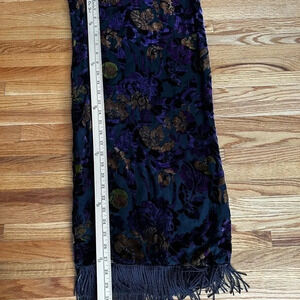 Velvet chiffon wrap